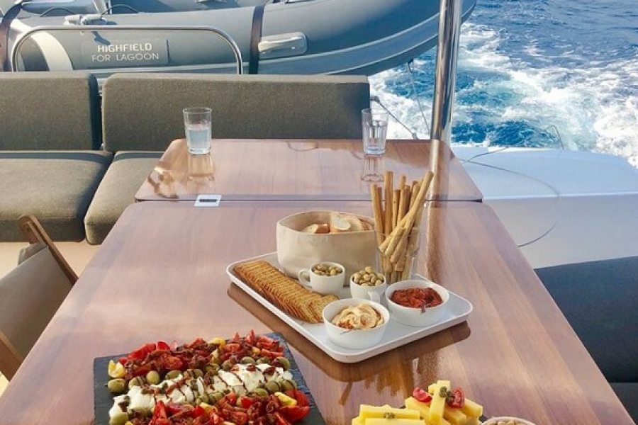 Delicious meals on board